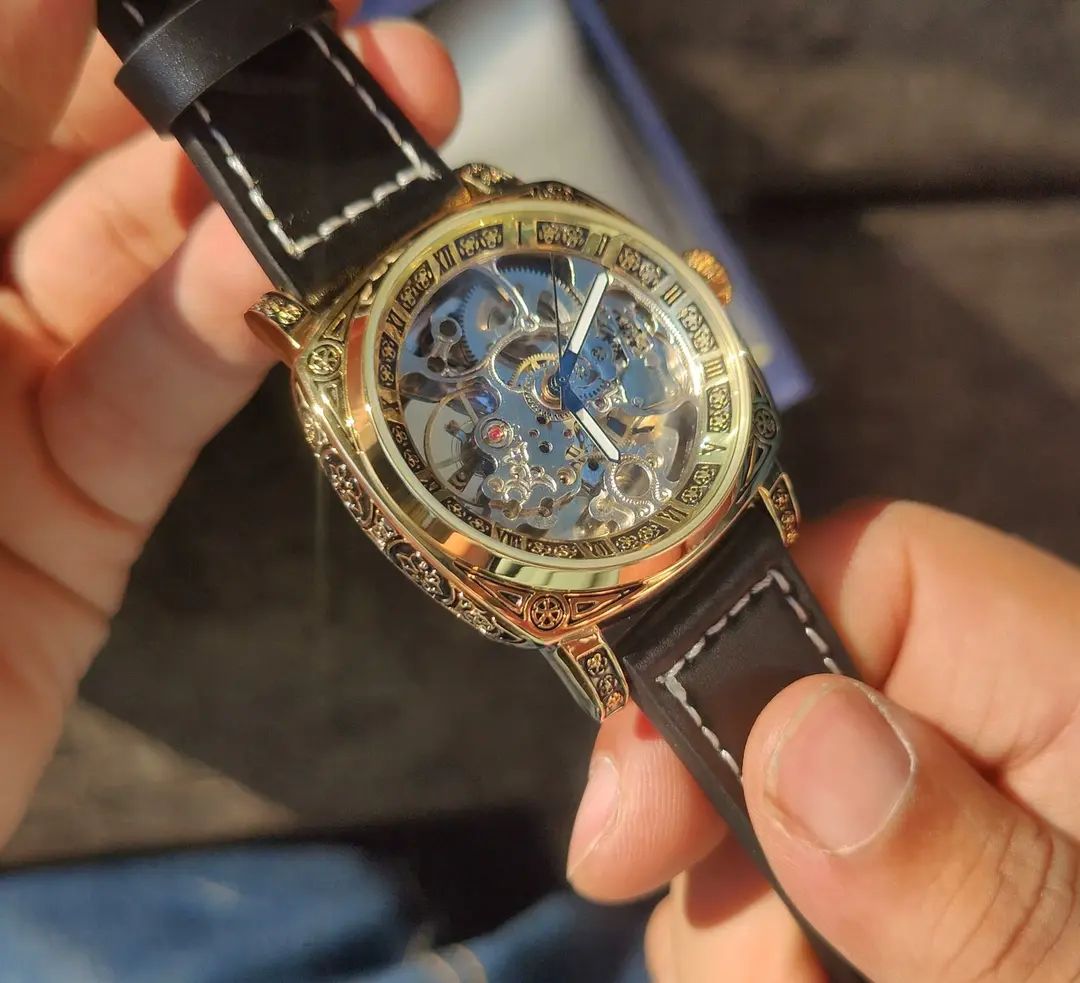 Montre Vintage Méquanique Automatique Doré