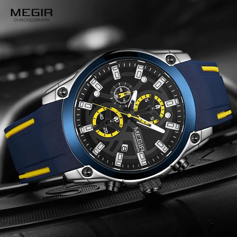 MEGIR Blue Jaune Sport - undefined - Thumbnail 4
