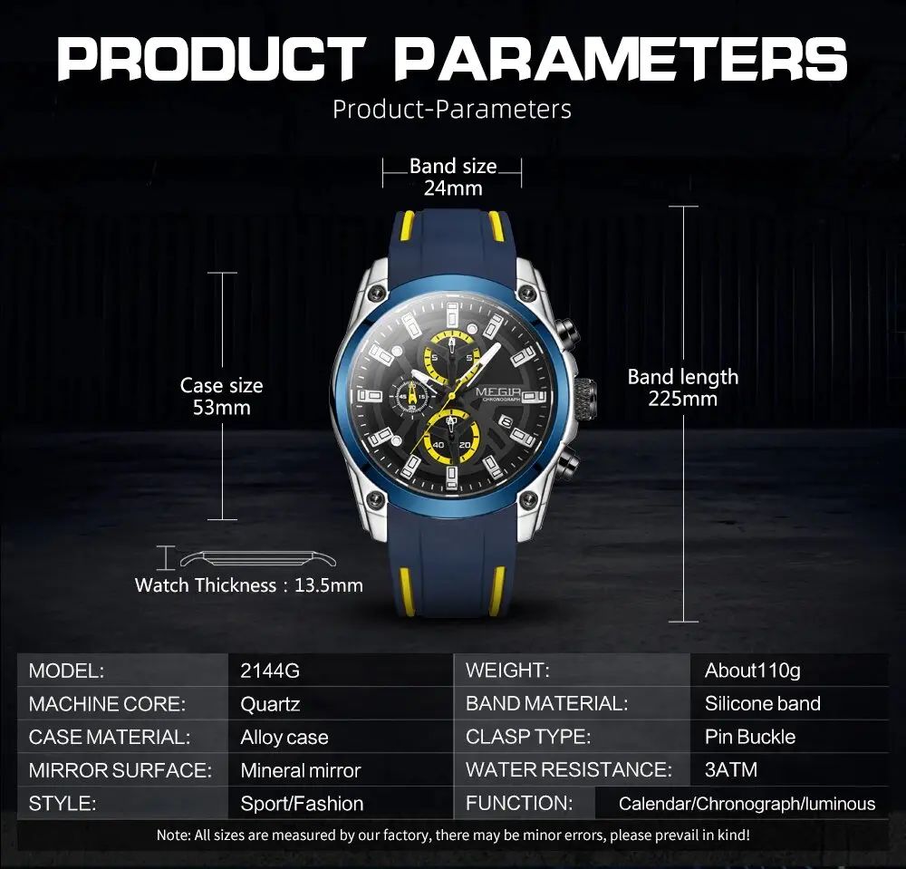 MEGIR Blue Jaune Sport - undefined - Thumbnail 7