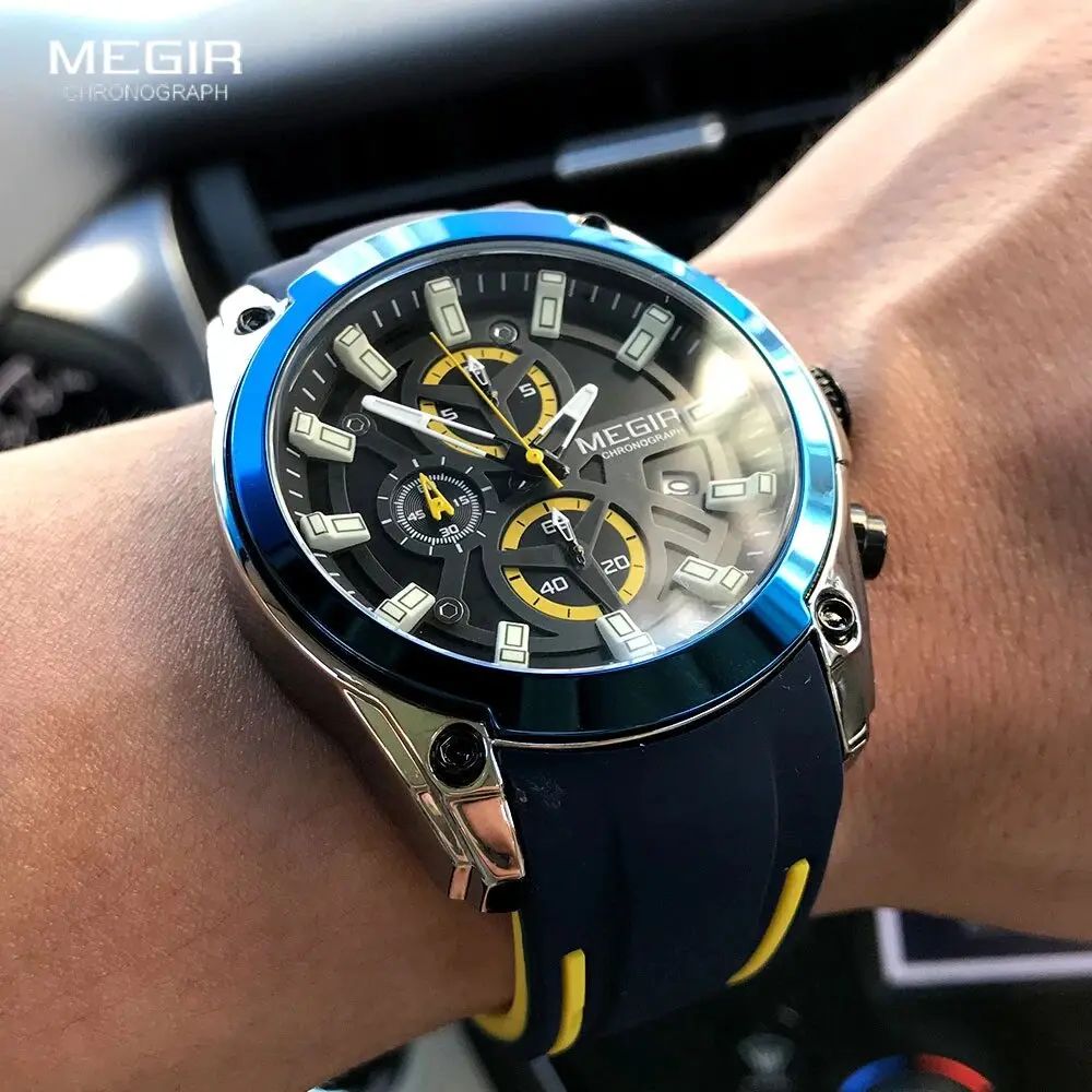 MEGIR Blue Jaune Sport - undefined - Thumbnail 2