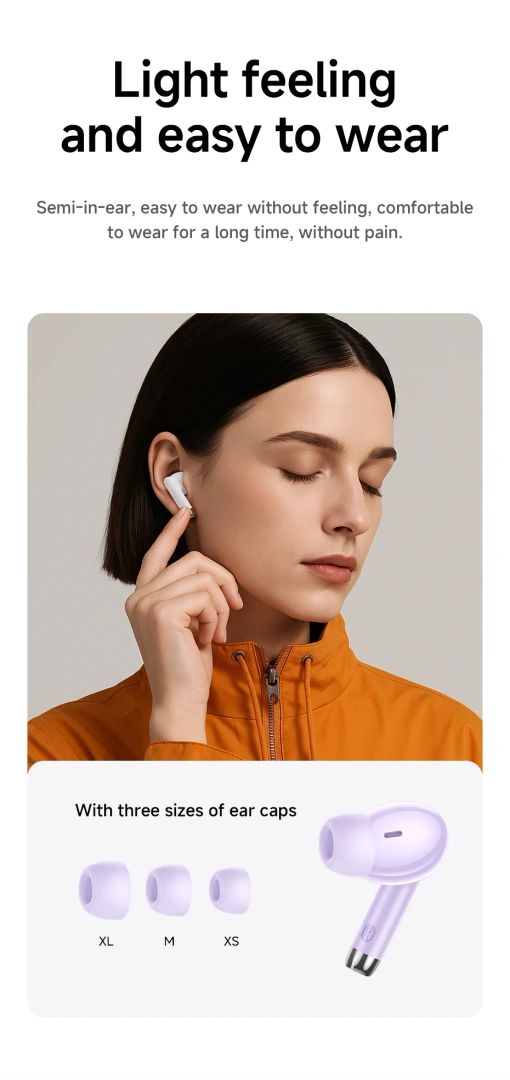 HOCO EQ2 True Wireless Bluetooth 5.3 Earbuds Touch Control Stereo In-Ear Headphones Built-In Microphone Sports Compatible - Image 14
